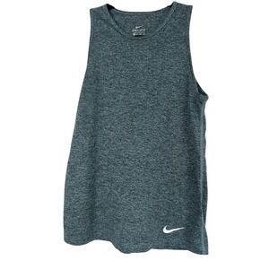 Nike Dri-Fit Sleeveless Tank Top Women's Size XS Blue Gray Athletic Yoga Run